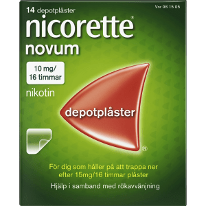 Nicorette Novum nikotinplåster 10 mg/16 timmar 14 st