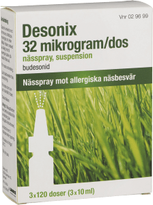 Desonix nässpray 32 µg/dos 3x120 doser