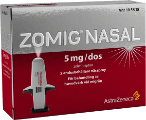 Zomig Nasal nässpray 5 mg/dos 2 doser