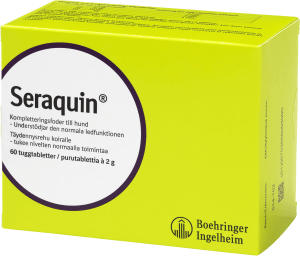 Seraquin tuggtablett för hund 2 g 60 st