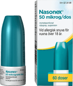 Nasonex nässpray suspension 50 µg/dos 60 doser