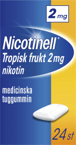 Nicotinell Tropisk frukt medicinskt tuggummi 2 mg 24 st