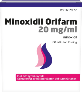 Minoxidil Orifarm kutan lösning 20 mg/ml 60 ml