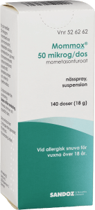 Mommox nässpray 50 µg/dos 140 doser
