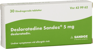 Desloratadine Sandoz filmdragerad tablett 5 mg 30 st