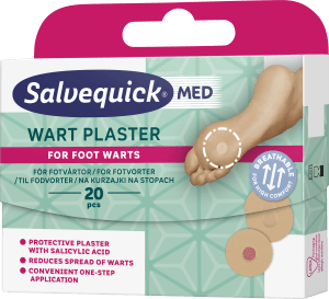 Salvequick MED Wart Plaster 20 st