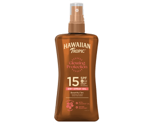 Hawaiian Tropic Glowing Protection Dry Oil Spray SPF15 200 ml