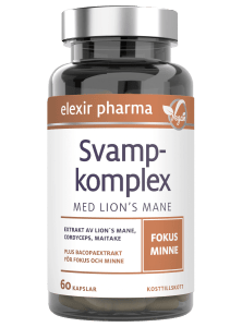 Elexir Pharma Svampkomplex med Lion's mane 60 kapslar