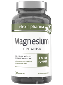 Elexir Pharma Magnesium Organisk 120 mg 90 kapslar