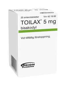 Toilax enterotablett 5 mg 25 st