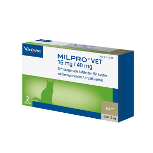 Milpro Vet för Katt 16 mg / 40 mg, 2 tabletter