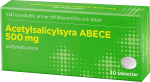 Acetylsalicylsyra ABECE 500 mg 30 tabletter