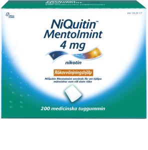 NiQuitin Mentolmint medicinskt tuggummi 4 mg 200 st