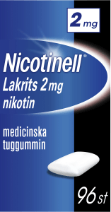 Nicotinell Lakrits medicinskt tuggummi 2 mg 96 st