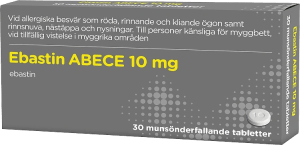 Ebastin ABECE munsönderfallande tablett 10 mg 30 st