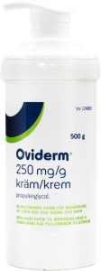 Oviderm Kräm 250mg/g Burk 500g