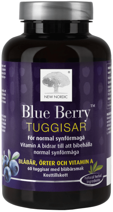 New Nordic Blue Berry Tuggisar 60 st New Nordic