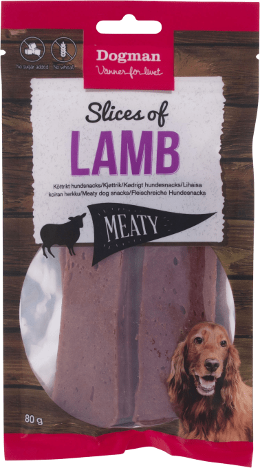 Dogman Slices of Lamb 80 g Dogman