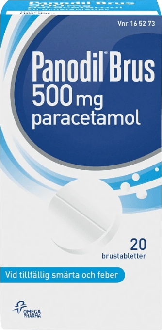 Panodil Brus brustablett 500 mg 20 st Panodil