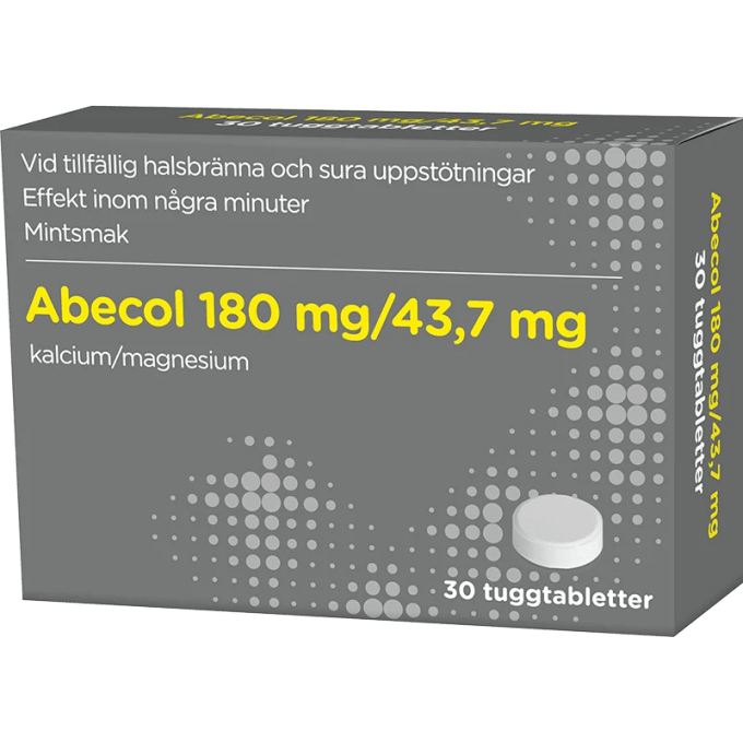 Abecol 180/43,7 mg 30 tuggtabletter ABECE