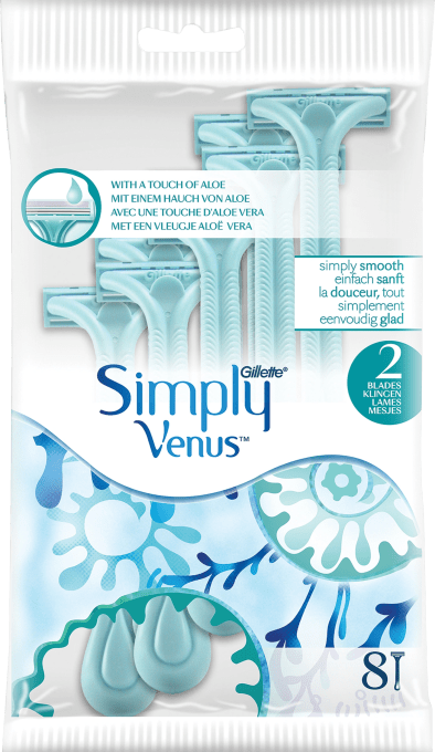 Gillette Simply Venus 2 Engångshyvel för kvinnor 8-pack Venus