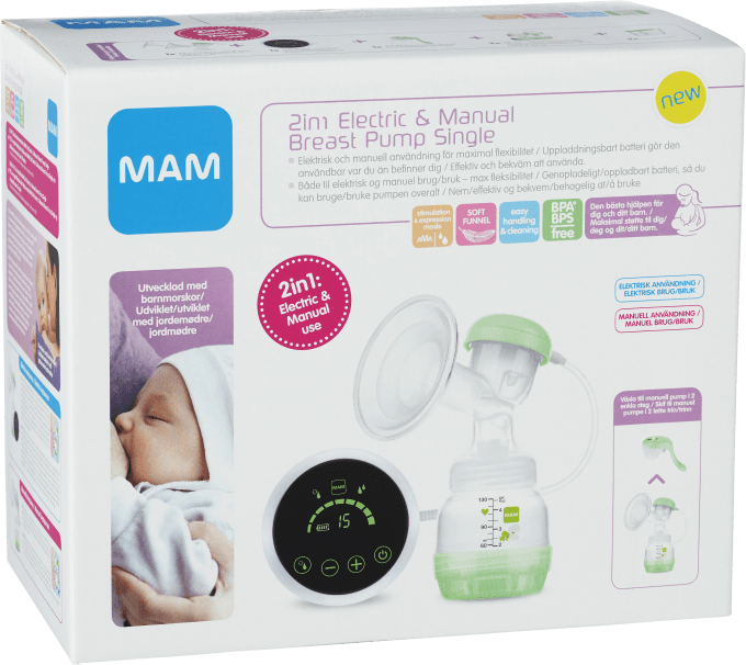 MAM 2in1 Electric & Manual Breast Pump Mam