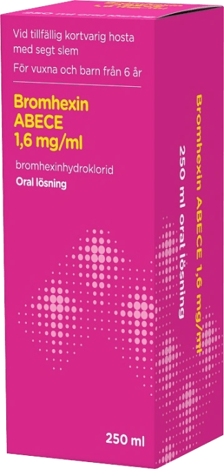 Bromhexin ABECE Oral lösning 1,6 mg/ml 250 ml ABECE