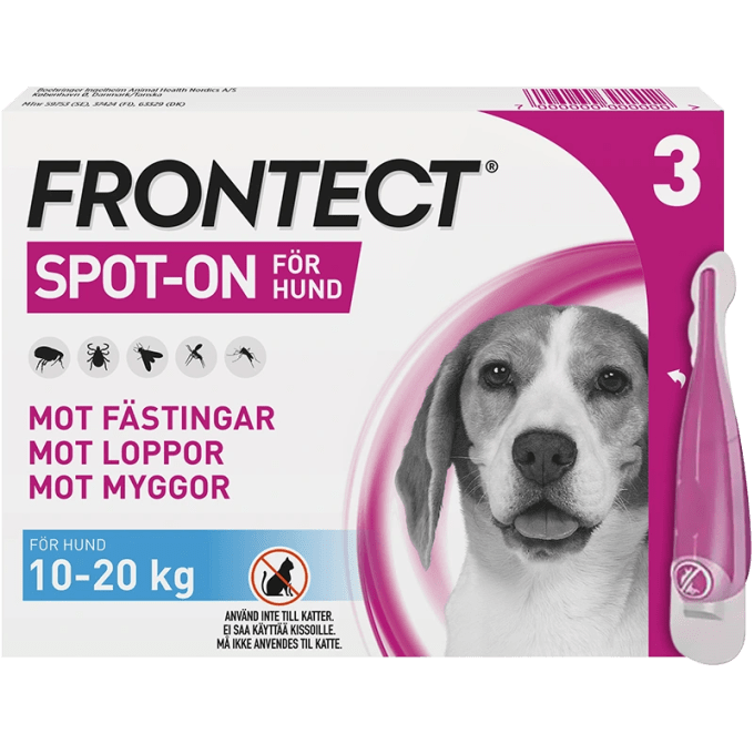 Frontect 10-20 kg Spot-on, lösning Spot-on applikator, 3st (3x2ml) Frontline