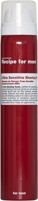 Recipe for Men Ultra Sensitive Shaving Foam 100 ml Recipe for Men