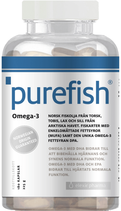 Elexir Purefish Omega-3 180 kapslar Elexir Pharma