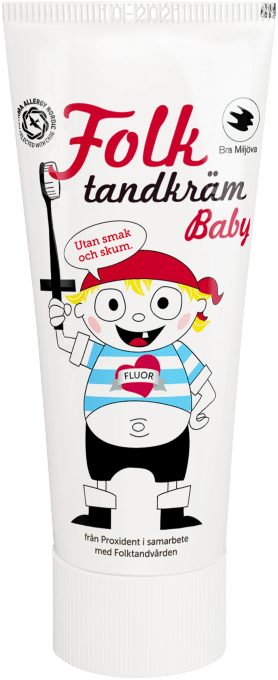 Folktandkräm Baby Utan smak och skum 50 ml Folktandkräm