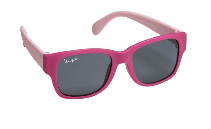 Haga Eyewear Barnsolglas Pom M att Pink Grey Lens 1par Haga Optik