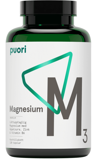 Puori M3 Magnesium & Zink 120 kapslar Puori