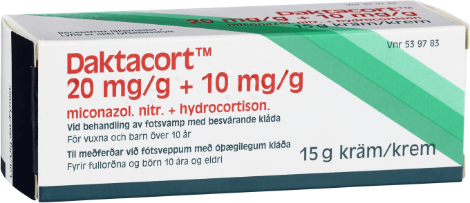 Daktacort kräm 20 mg/g + 10 mg/g 15 g Daktacort