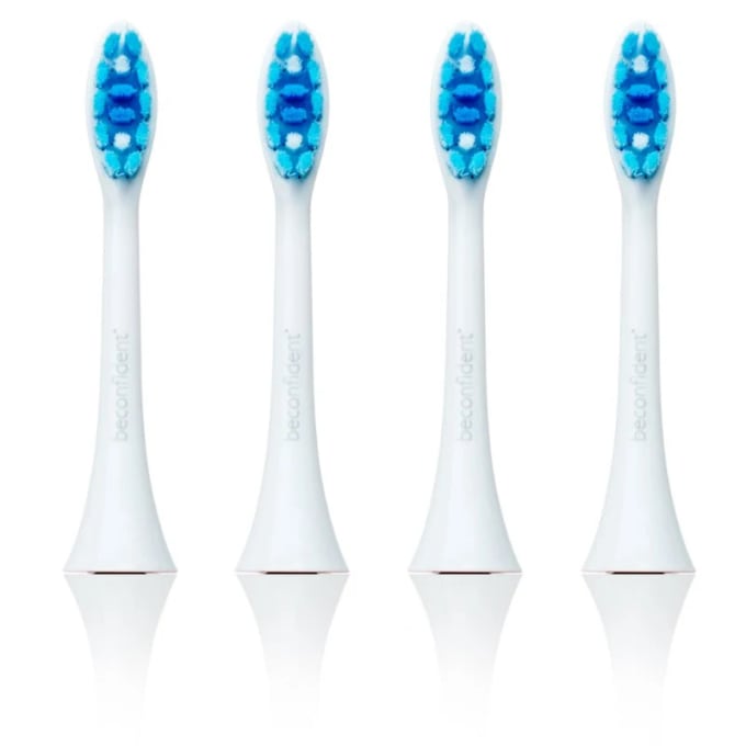 Beconfident Sonic Whitening Tandborsthuvud Vit 4-pack Beconfident