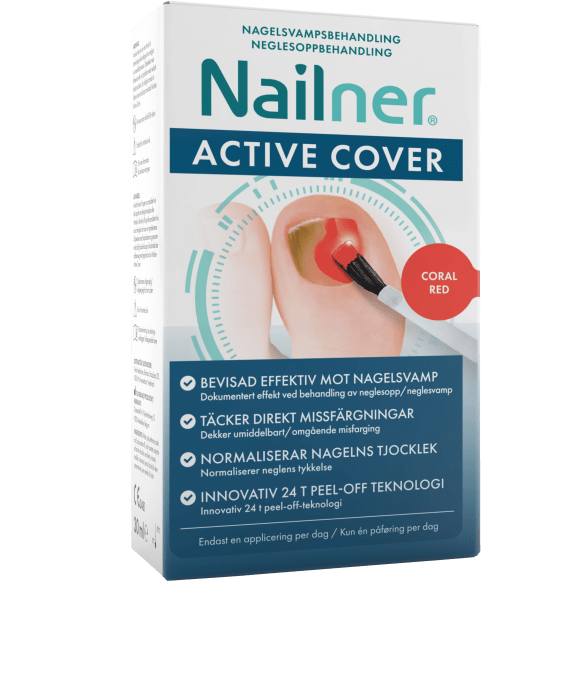 Nailner Active Cover Coral Red Nagelsvampsbehandling 30 ml Nailner