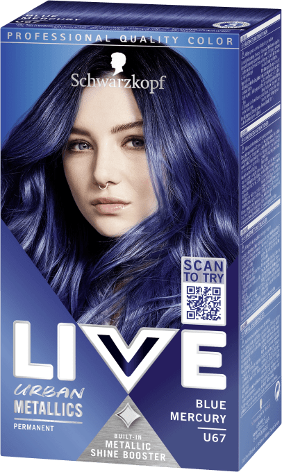 Schwarzkopf Live Intense Color Hårfärg U67 Blue Mercury Schwarzkopf