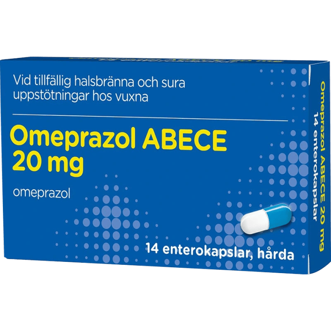 ABECE Omeprazol 20 mg 14 kapslar ABECE