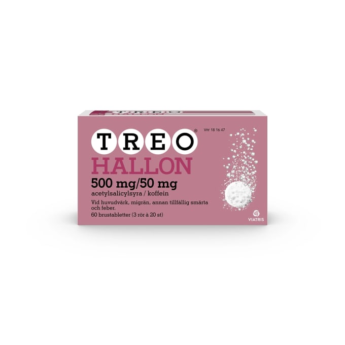 Treo Hallon brustablett 500mg/50mg, 60 (3x20) st Treo