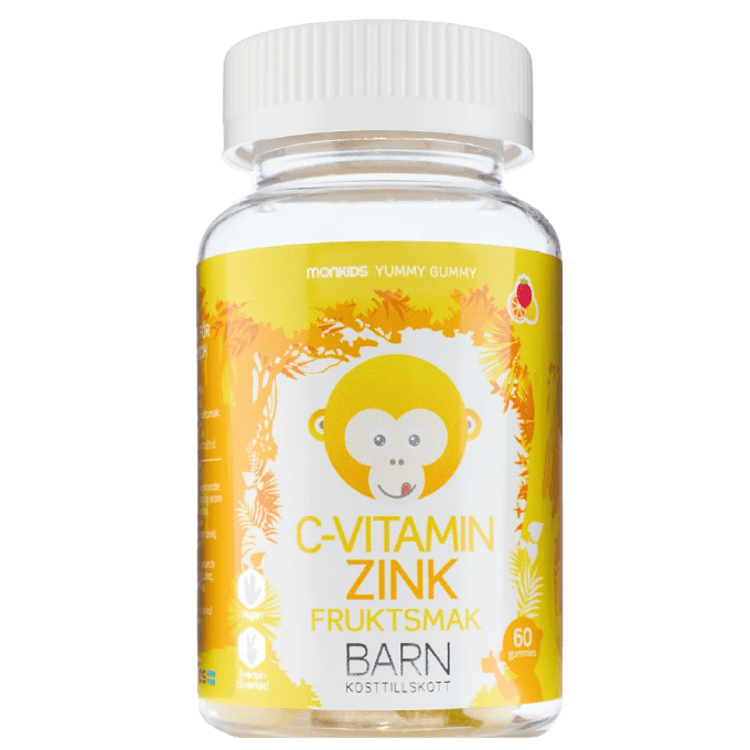 Monkids C-vitamin + Zink Fruktsmak 60 st Monkids