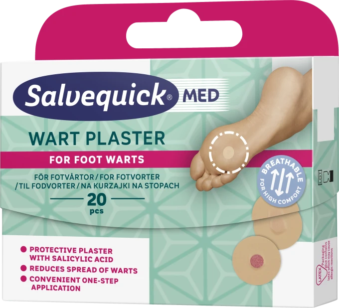 Salvequick MED Wart Plaster 20 st Salvequick