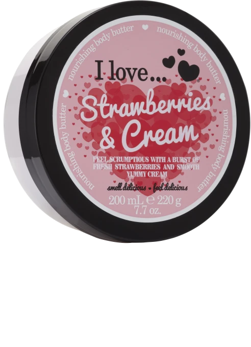 I Love… Strawberries & Cream Body Butter 200 ml I Love...
