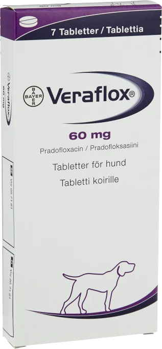 Veraflox Tablett 60mg Blister, 7tabletter 