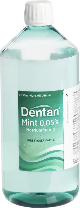 Dentan Mint munskölj 0,05 % 1000 ml Dentan