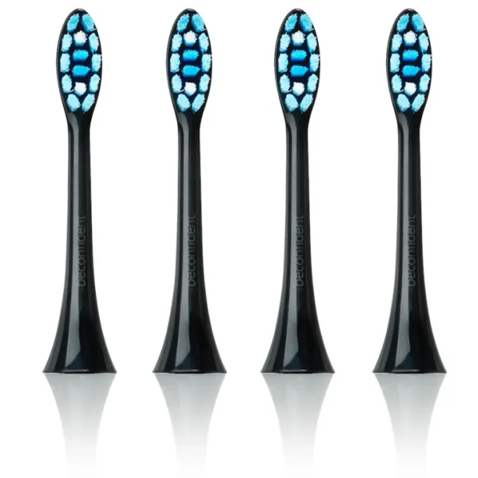 Beconfident Sonic Whitening Tandborsthuvud Svart 4-pack Beconfident