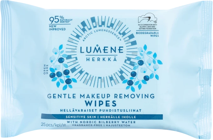 Lumene Herkkä Gentle Makeup Removing Wipes 25 st Lumene