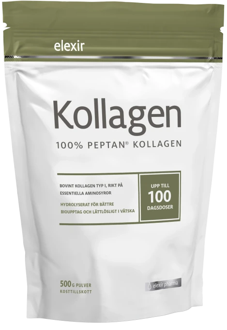 Elexir Pharma 100% Peptan Kollagenpulver 500 g Elexir Pharma