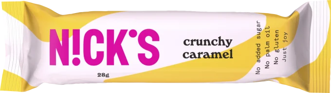 NICK'S Crunchy Caramel Chocolatebar 28 g Nicks