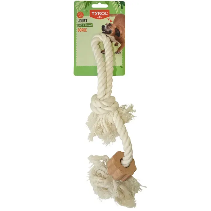 Tyrol Hundleksak Rephandtag Bomull 35 cm Tyrol