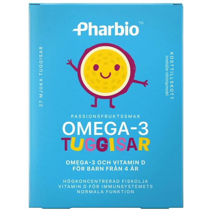 Pharbio Omega-3 Gelétuggisar 27st Pharbio